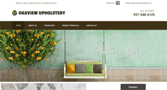 Desktop Screenshot of oakviewupholstery.com
